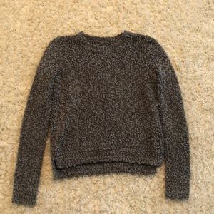 A gray Hollister sweater